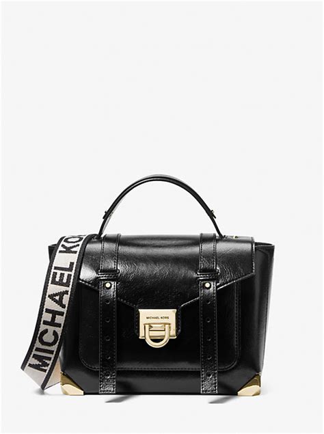 Manhattan Medium Patent Satchel 